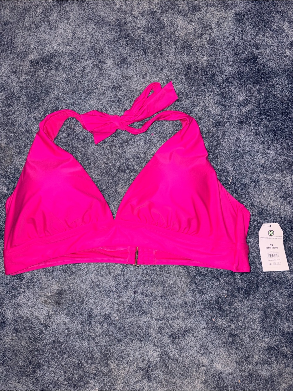 Women's Halter Bikini Top in Hot Pink - Stylish Swimwear